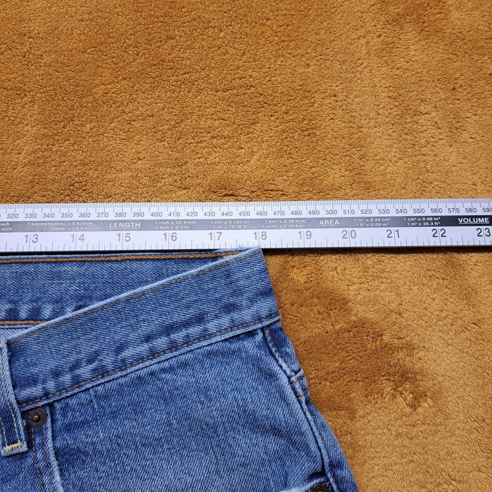 Levi's Dry Goods Jeans Mens 36x31 Blue Fair Distressed Straight Leg Denim - Picture 9 of 16